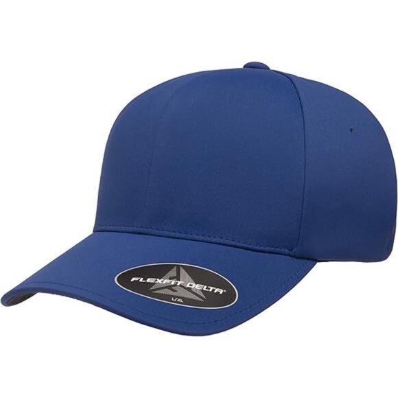 Mens Baseball Cap Flexfit Delta Seamless Fitted Hat Large XL Royal Athletic Spor - Picture 7 of 7